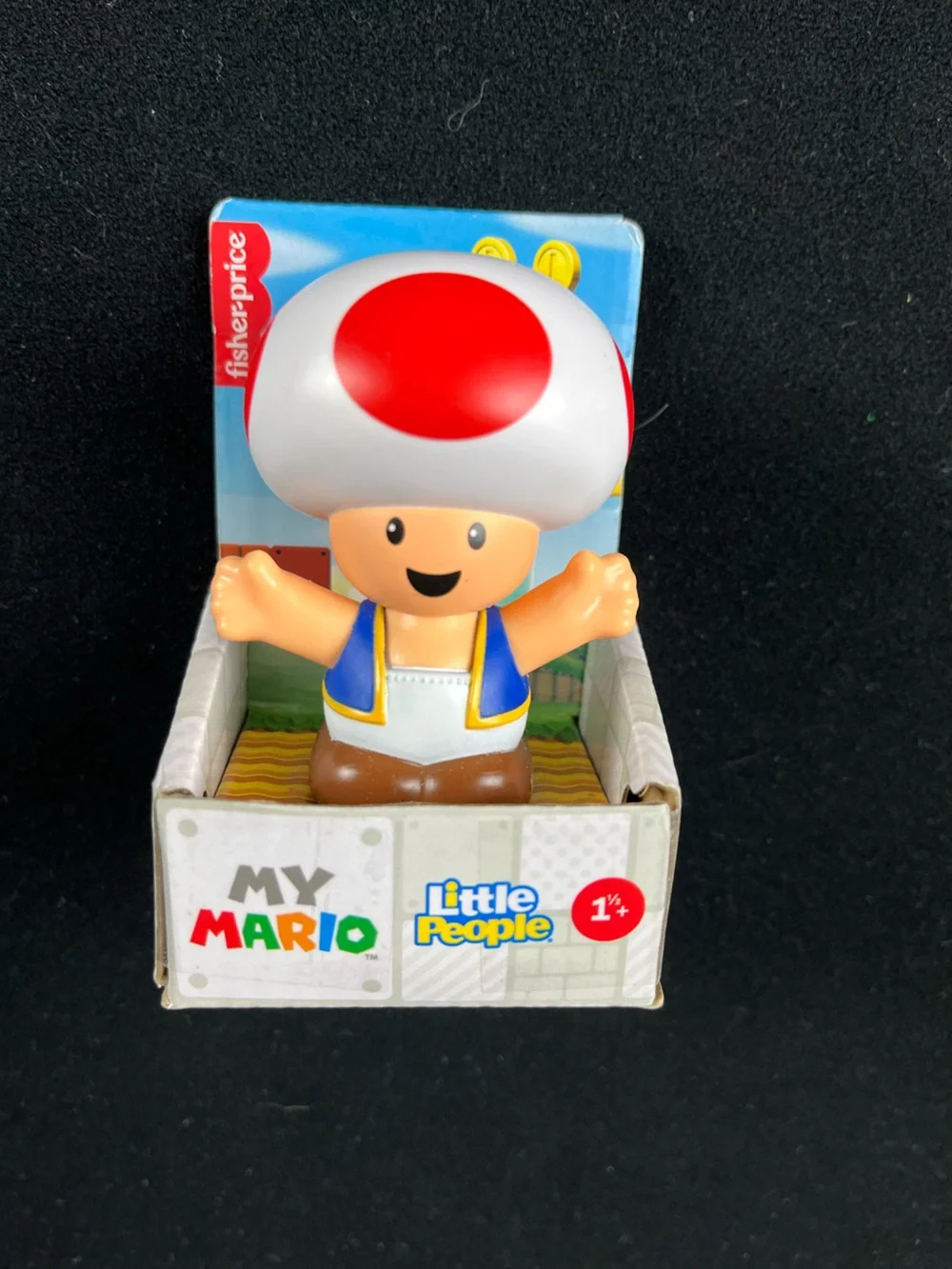 Fisher-Price My Mario & Toad Little People Figures - Red, Blue, White